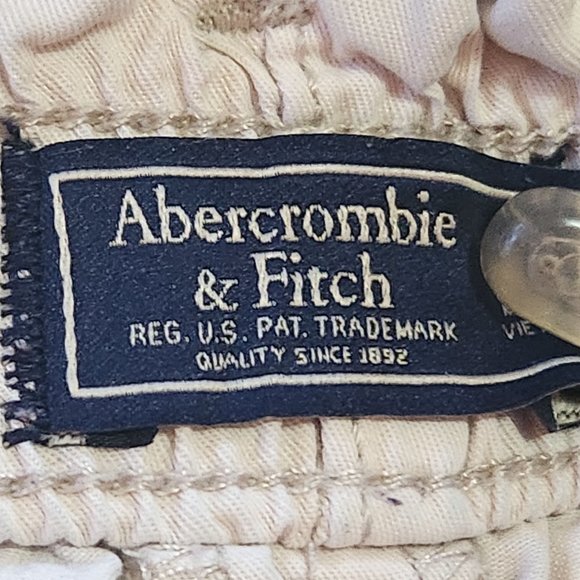 Abercrombie & Fitch Gathered Waist Cargo Pants - Size XS - Cream/Beige - Picture 3 of 15